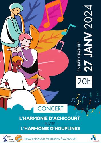 L’harmonie d’Achicourt invite l’harmonie d’Houplines 