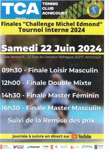 Le Tennis Club Achicourt organise ses finales