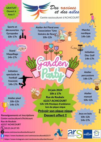 Une Garden Party au centre socioculturel d’Achicourt