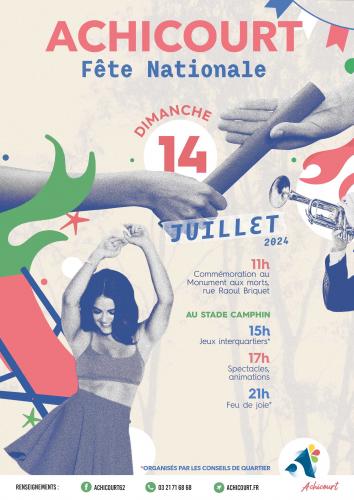 Le 14 juillet à Achicourt 