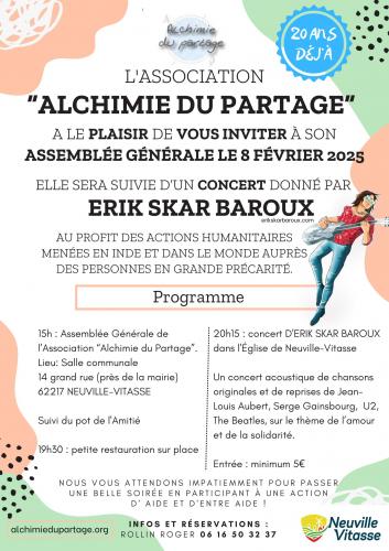Un concert solidaire pour Alchimie du Partage