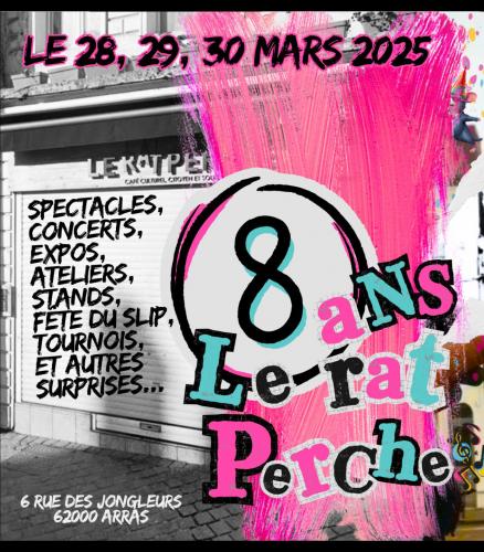 Le Rat Perché fête ses 8 ans ce week end