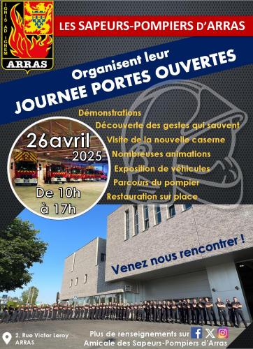 Portes ouvertes chez les Sapeurs-Pompiers d’Arras 