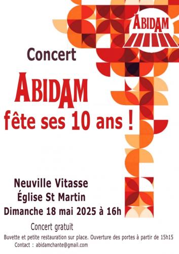L'ensemble vocal Abidam fête ses 10 ans 