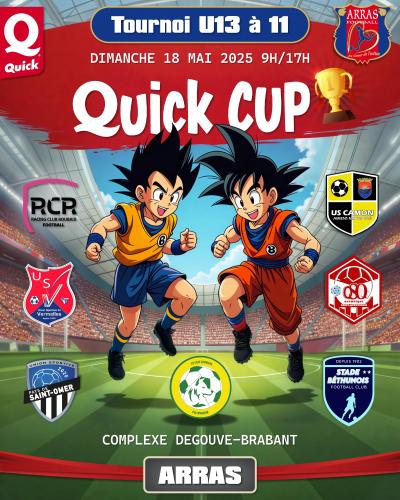 Le tournoi U13 Quick Arras Cup au Stade Degouve