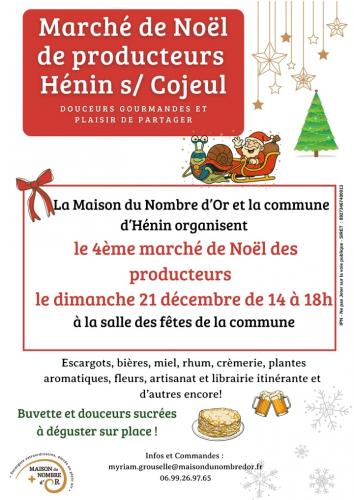 Un marché de Noël 100% producteurs à Hénin sur Cojeul