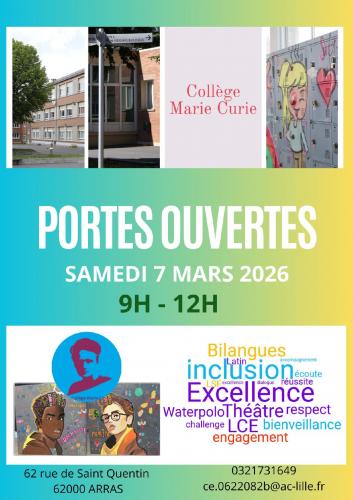 Portes ouvertes au Collège Marie Curie 