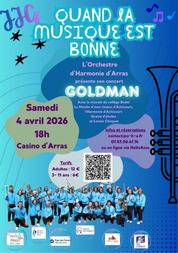 L'orchestre d'harmonie d'Arras rend hommage à Jean-Jacques Goldman 