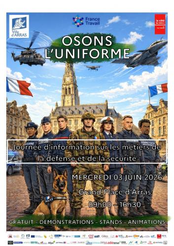 Osons l’uniforme débarque sur la Grand'Place d'Arras 