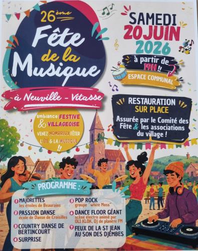 La 26ème fête de la musique à Neuville Vitasse