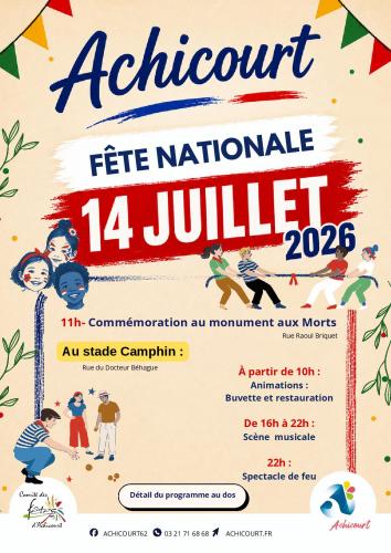 La Fête Nationale à Achicourt