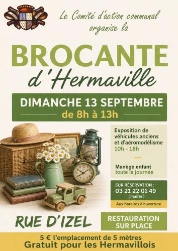 Une brocante à Hermaville 