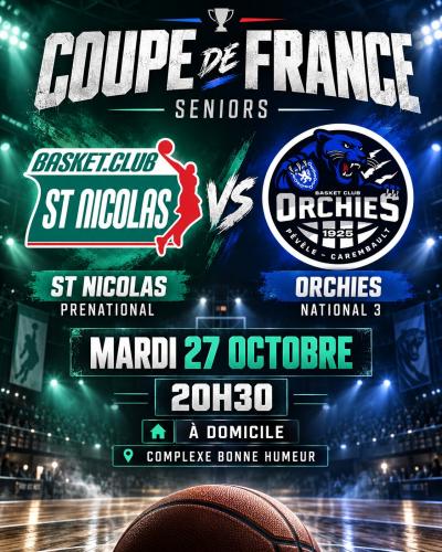 Le Basket Club de Saint Nicolas défie une grosse équipe