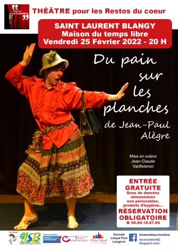 Du théâtre à Saint Laurent Blangy pour les Restos du cœur!!!!!