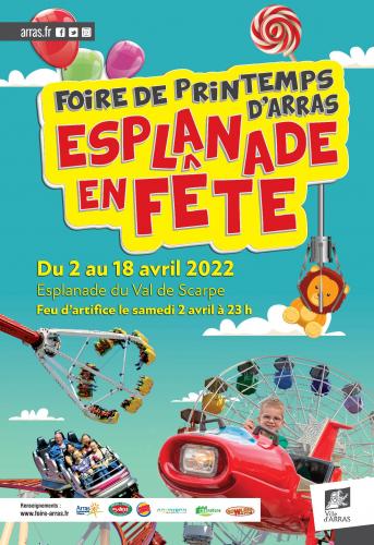 Dernier long week end de la foire aux manèges de printemps à Arras