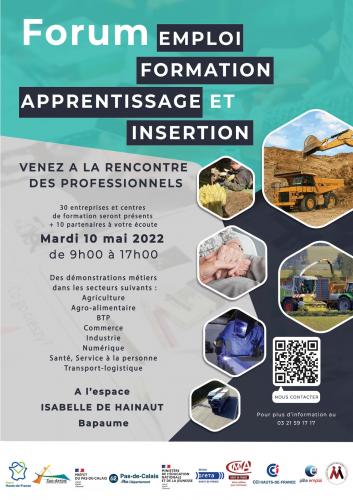 Un forum emploi, formation, apprentissage et insertion à Bapaume