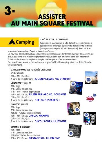Les DJ's résidents PLANETE FM prennent le contrôle du camping du Main Square Festival 
