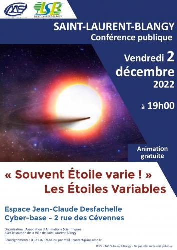 Une conférence sur les étoiles variables