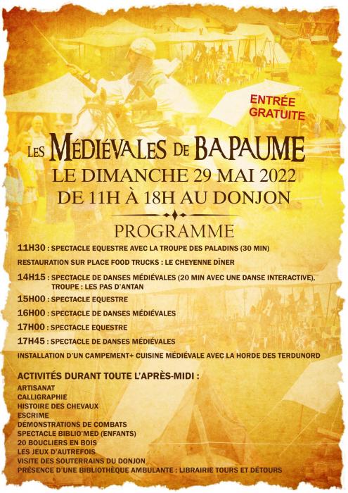 Les Médiévales font leur retour à Bapaume!!