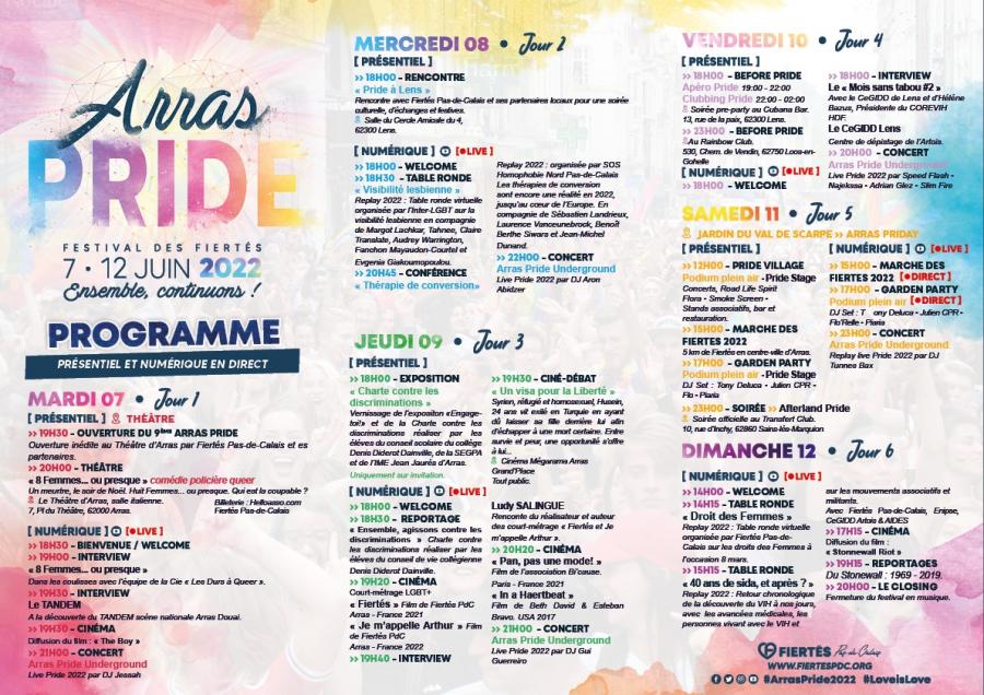 L’Arras Pride, le festival des fiertés revient!!