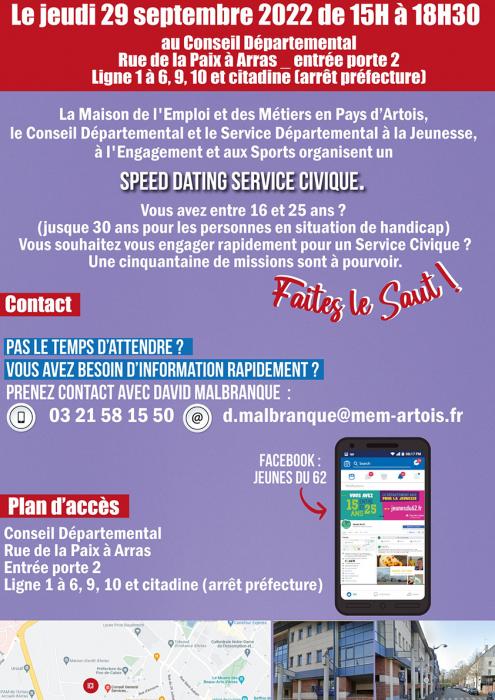 Un speed dating "service civique" au Conseil Départemental du Pas de Calais