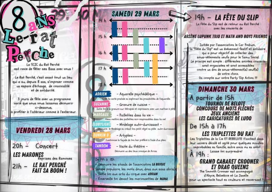 Le Rat Perché fête ses 8 ans ce week end