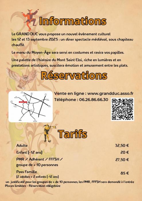 Le Grand Duc innove avec un dîner spectacle médiéval