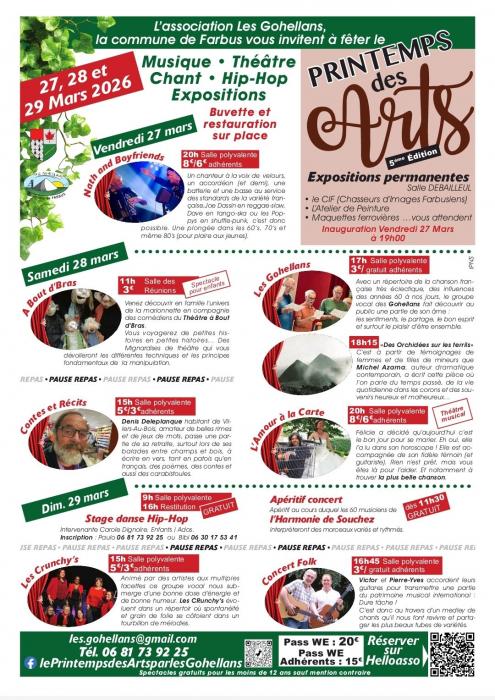 Le printemps des arts à Farbus