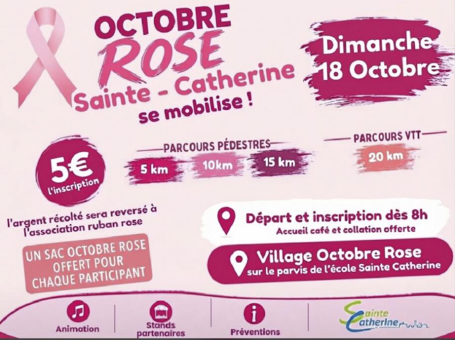 Sainte-Catherine se mobilise pour Octobre Rose